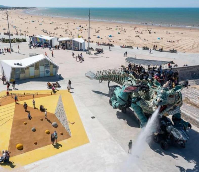 Duplex Calais Nord A 2 Pas De La Plage エクステリア 写真